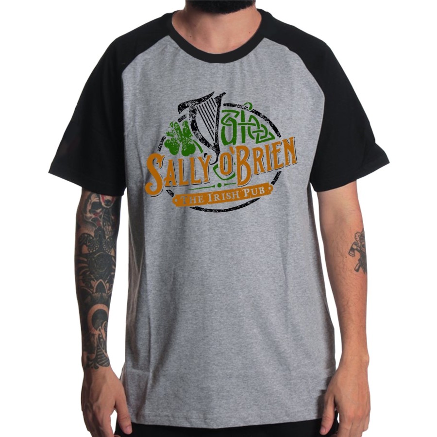 Rockwear Brasil - Camiseta Raglã Versengold Rockwear Preta