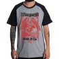 Rockwear Brasil - Camiseta Raglã Wargasm Rockwear Preta