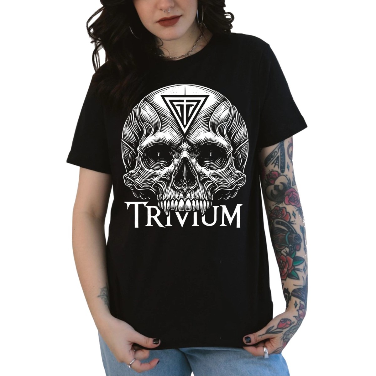 Rockwear Brasil - Baby look Trivium Rockwear Preta