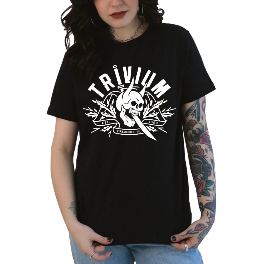 Rockwear Brasil - Baby look Trivium 3 Rockwear Preta