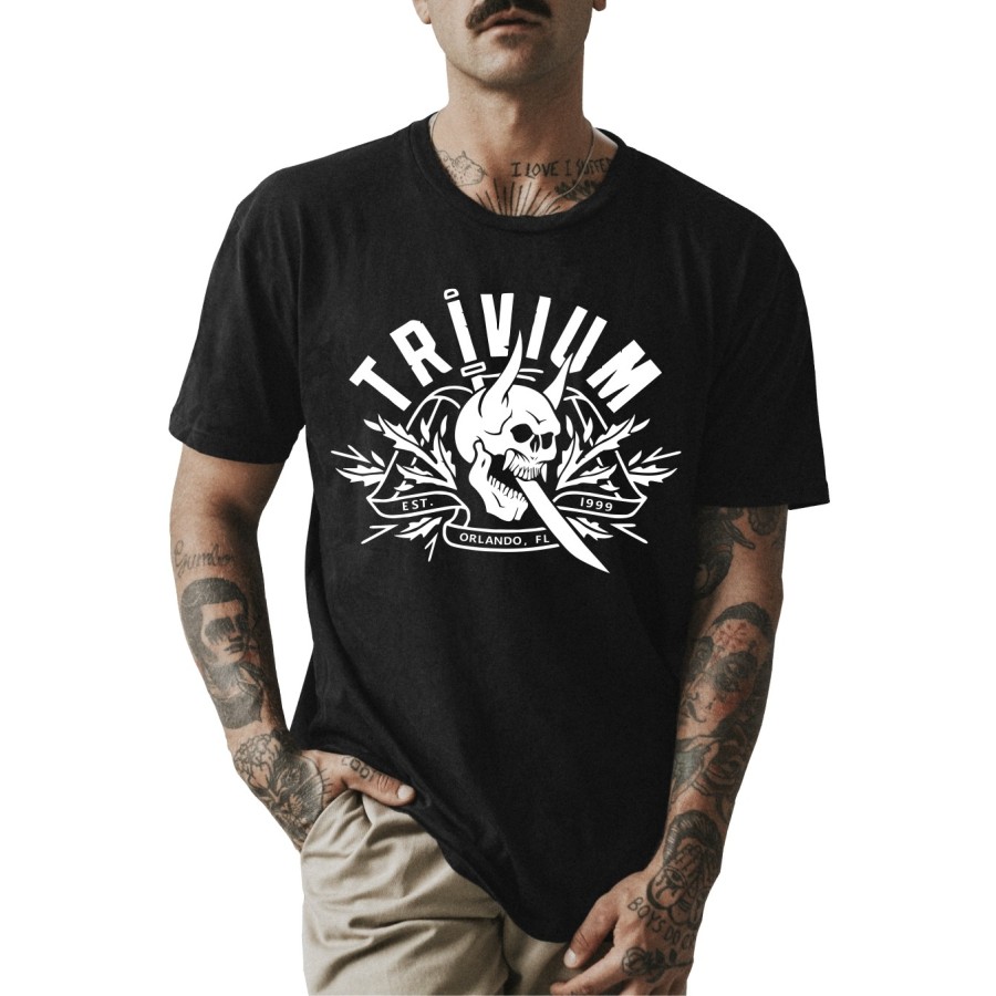 Rockwear Brasil - Camiseta Trivium 3 Rockwear Preta