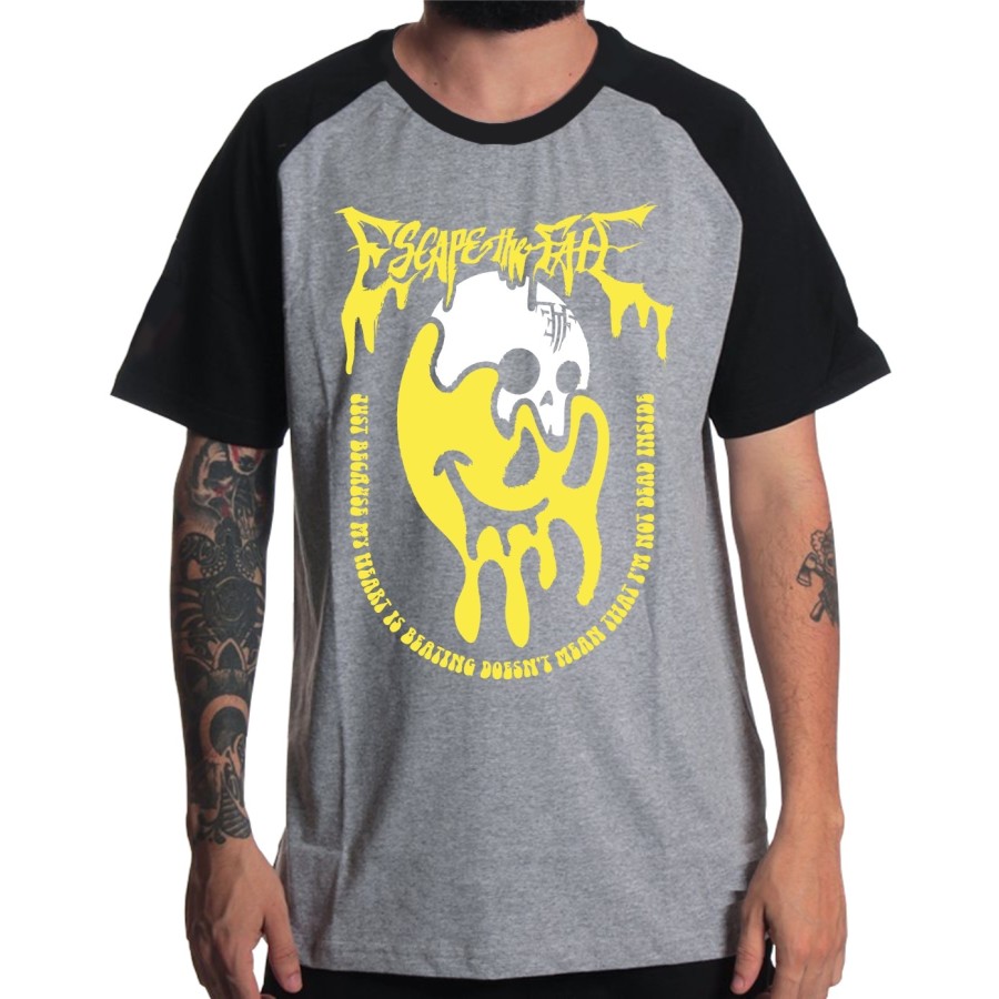 Rockwear Brasil - Camiseta Raglã Escape The Fate 2 Rockwear Preta