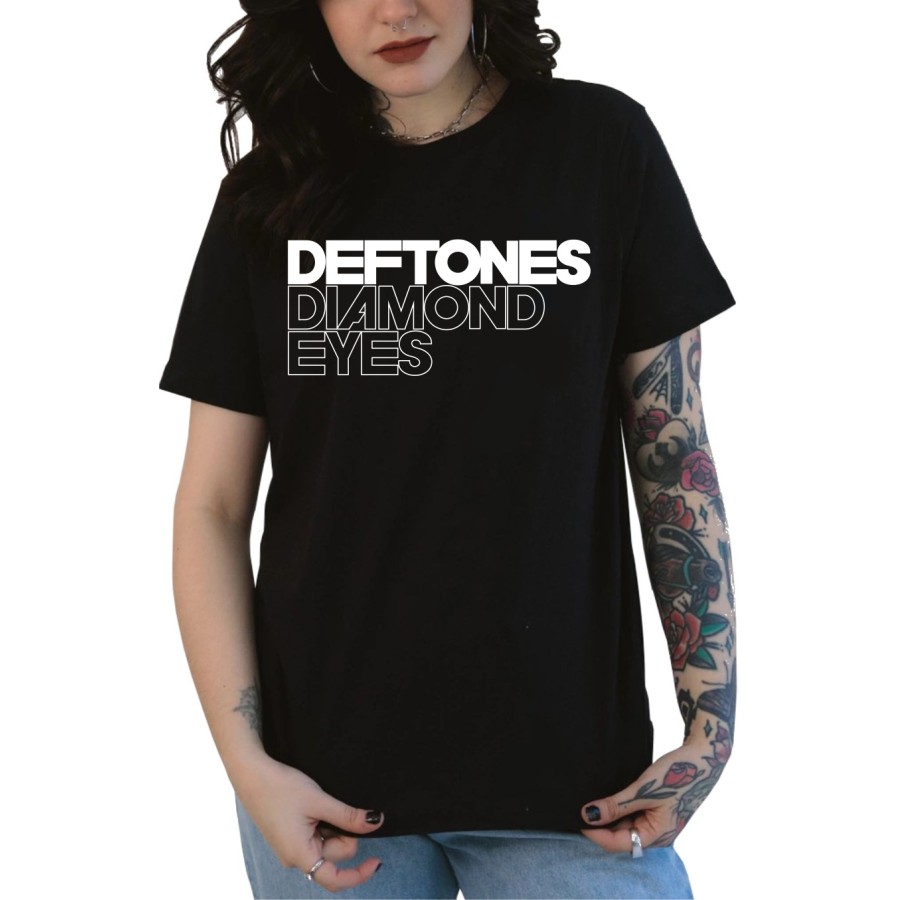 Rockwear Brasil - Baby look Deftones 2 Rockwear Preta