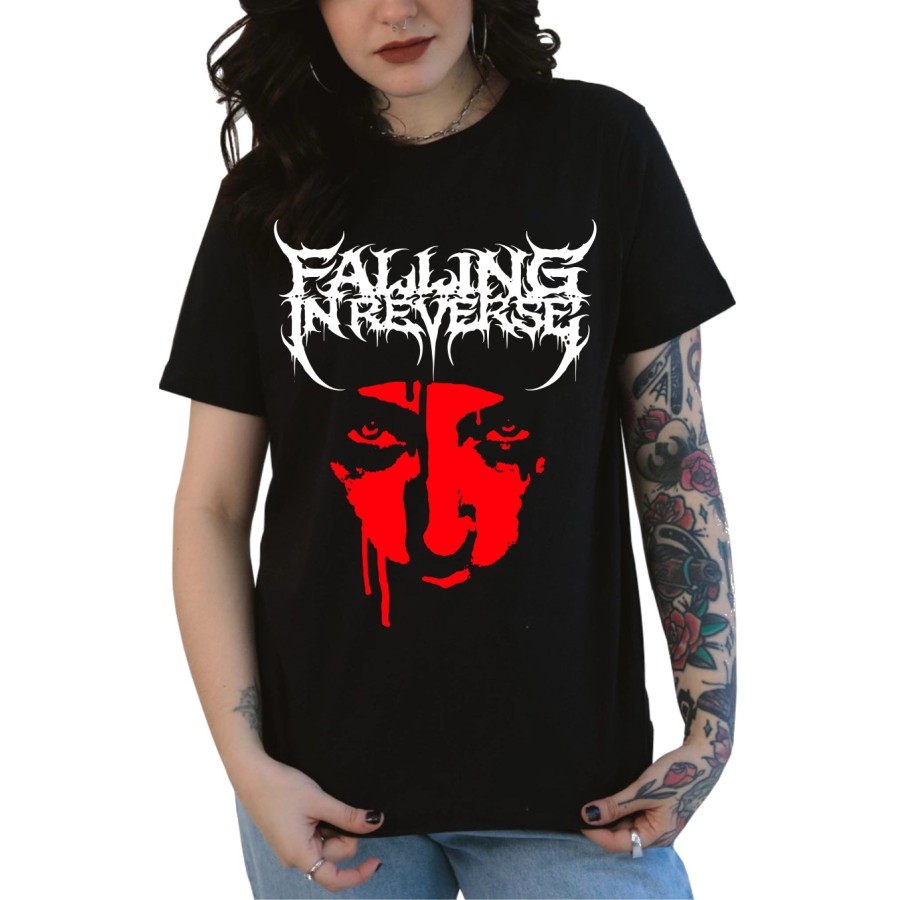 Rockwear Brasil - Baby look Falling In Reverse 4 Rockwear Preta