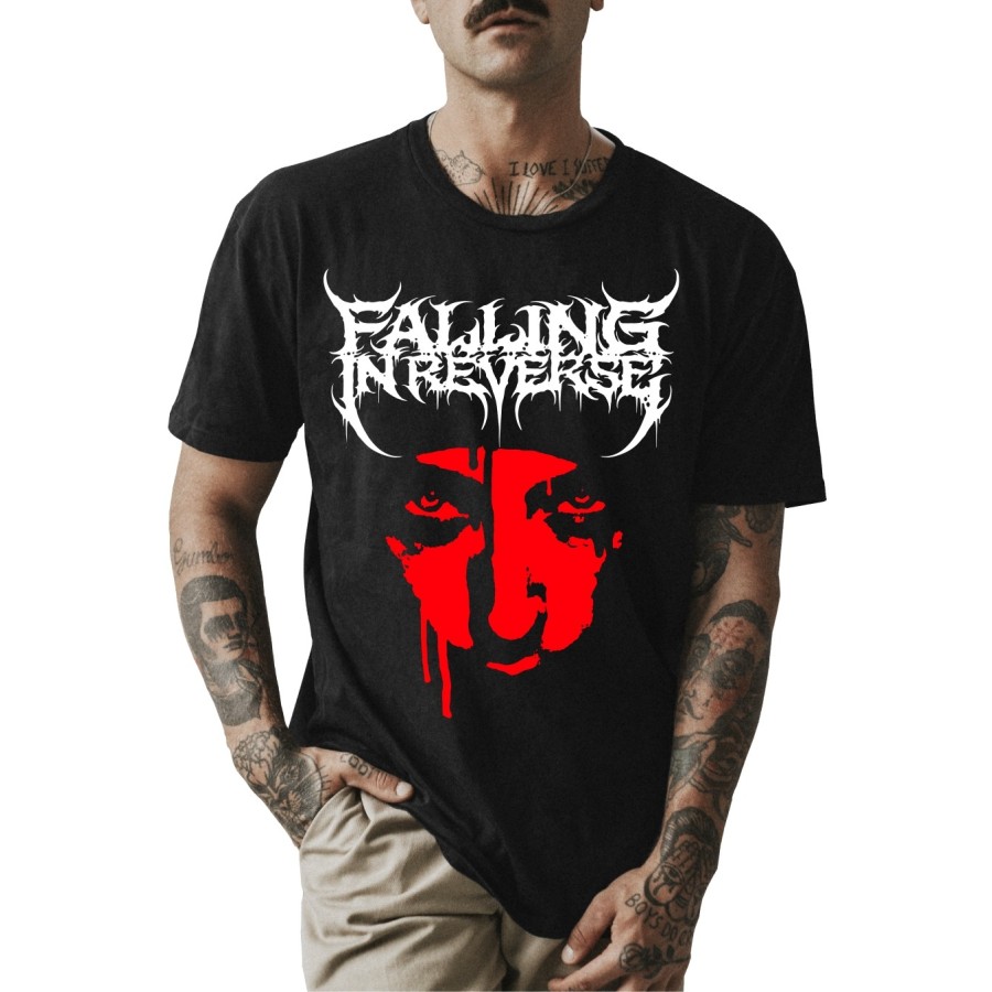 Rockwear Brasil - Camiseta Falling In Reverse 4 Rockwear Preta