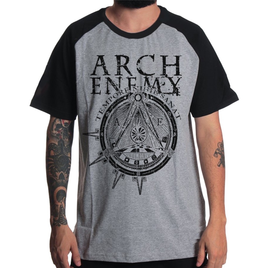 Rockwear Brasil - Camiseta Raglã Arch Enemy Rockwear Preta
