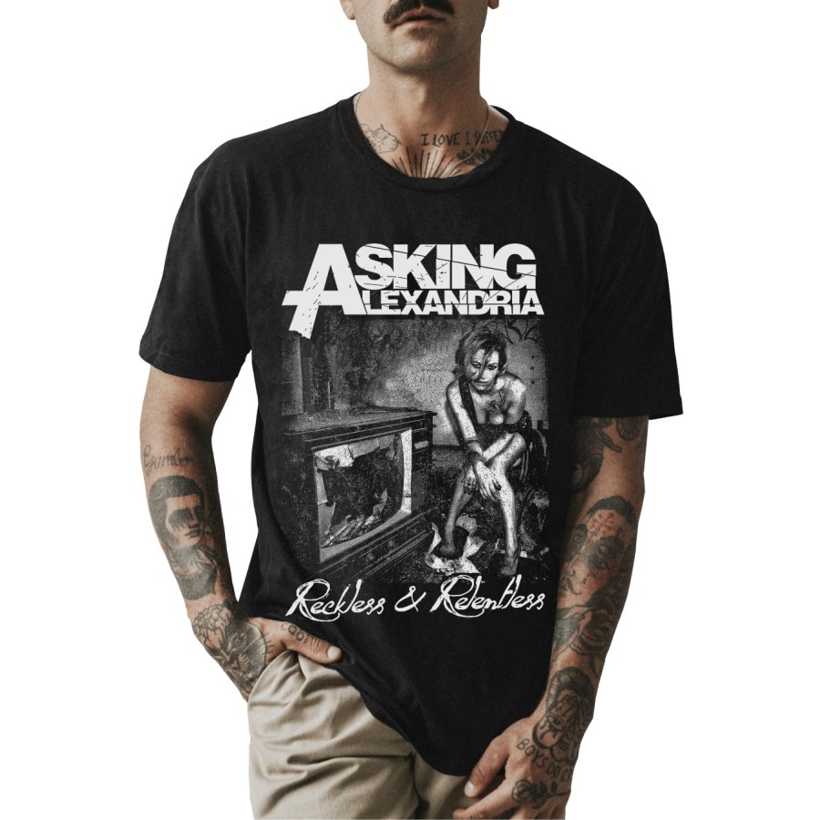 Rockwear Brasil - Camiseta Asking Alexandria 4 Rockwear Preta