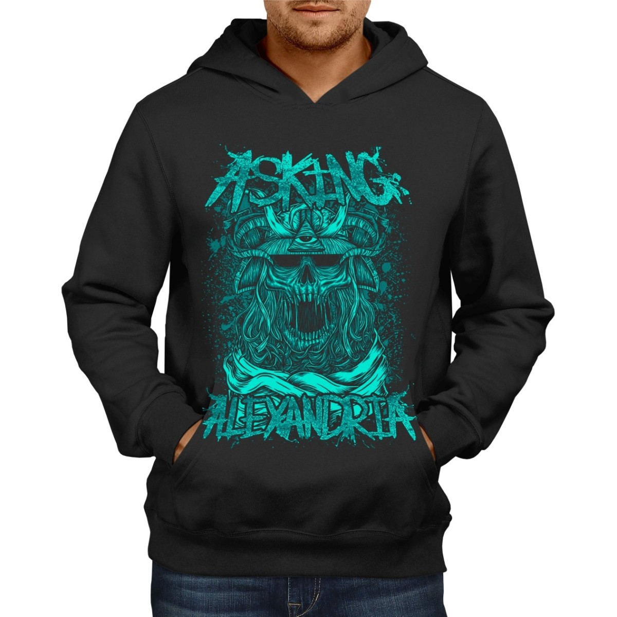 Rockwear Brasil - Moletom Asking Alexandria 5 Rockwear Preto
