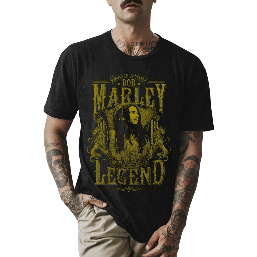 Rockwear Brasil - Camiseta Bob Marley Rockwear Preta