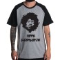 Rockwear Brasil - Camiseta Raglã Jimi Hendrix Rockwear Preta