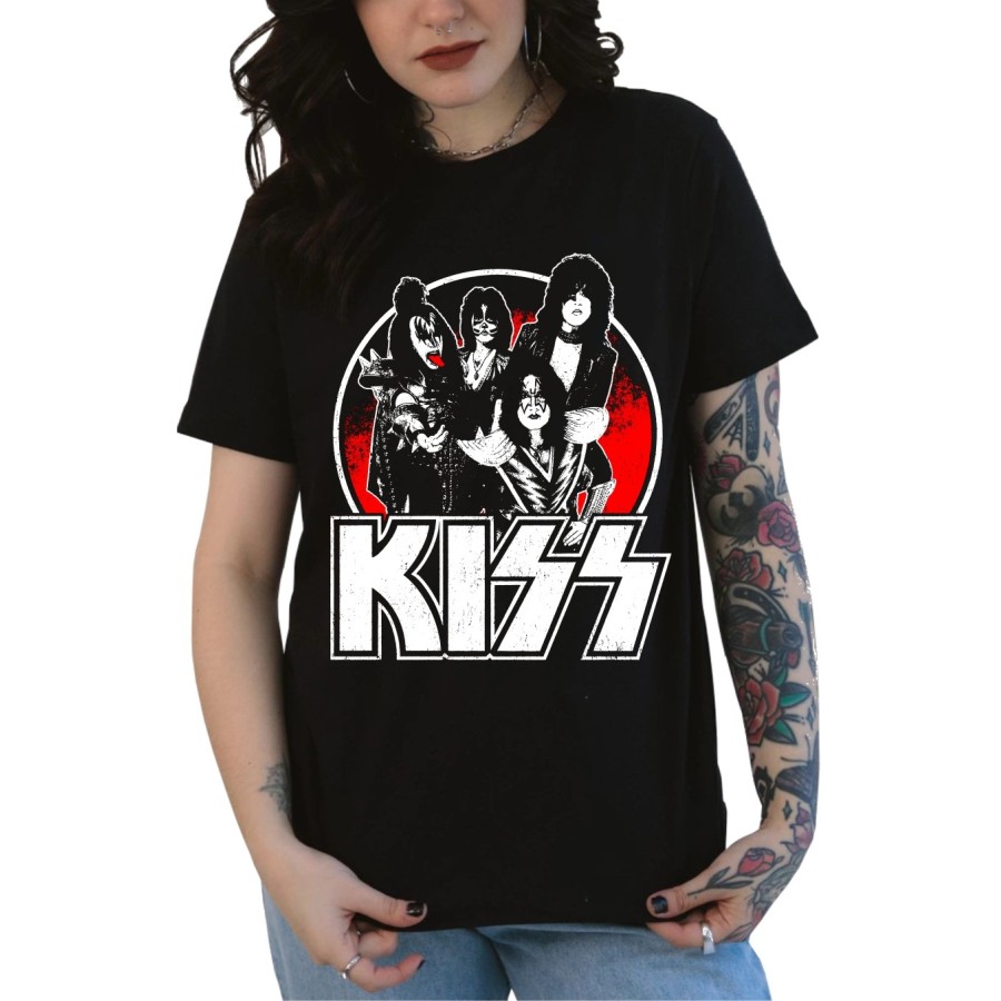 Rockwear Brasil - Baby look KISS 4 Rockwear Preta