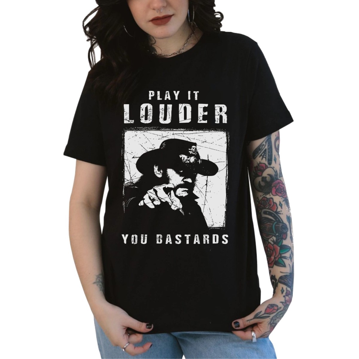 Rockwear Brasil - Baby look Motorhead 5 Rockwear Preta