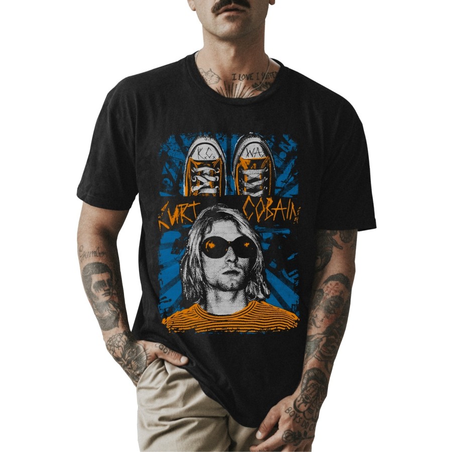 Rockwear Brasil - Camiseta Nirvana 7 Rockwear Preta