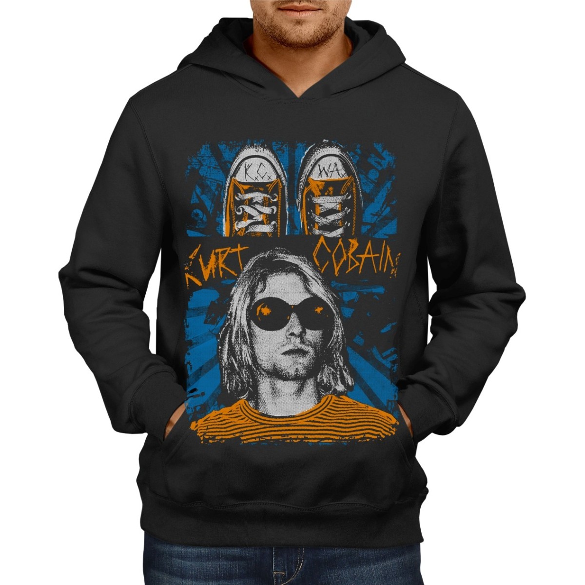 Rockwear Brasil - Moletom Nirvana 7 Rockwear Preto