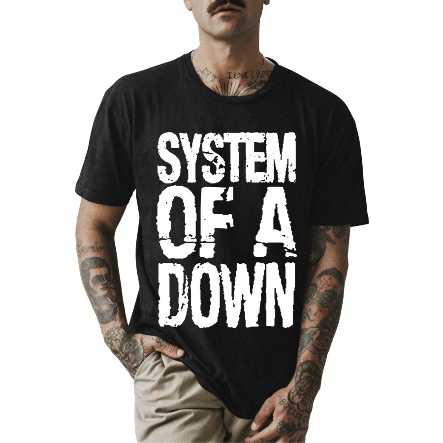 Rockwear Brasil - Camiseta System Of A Down 3 Rockwear Preta