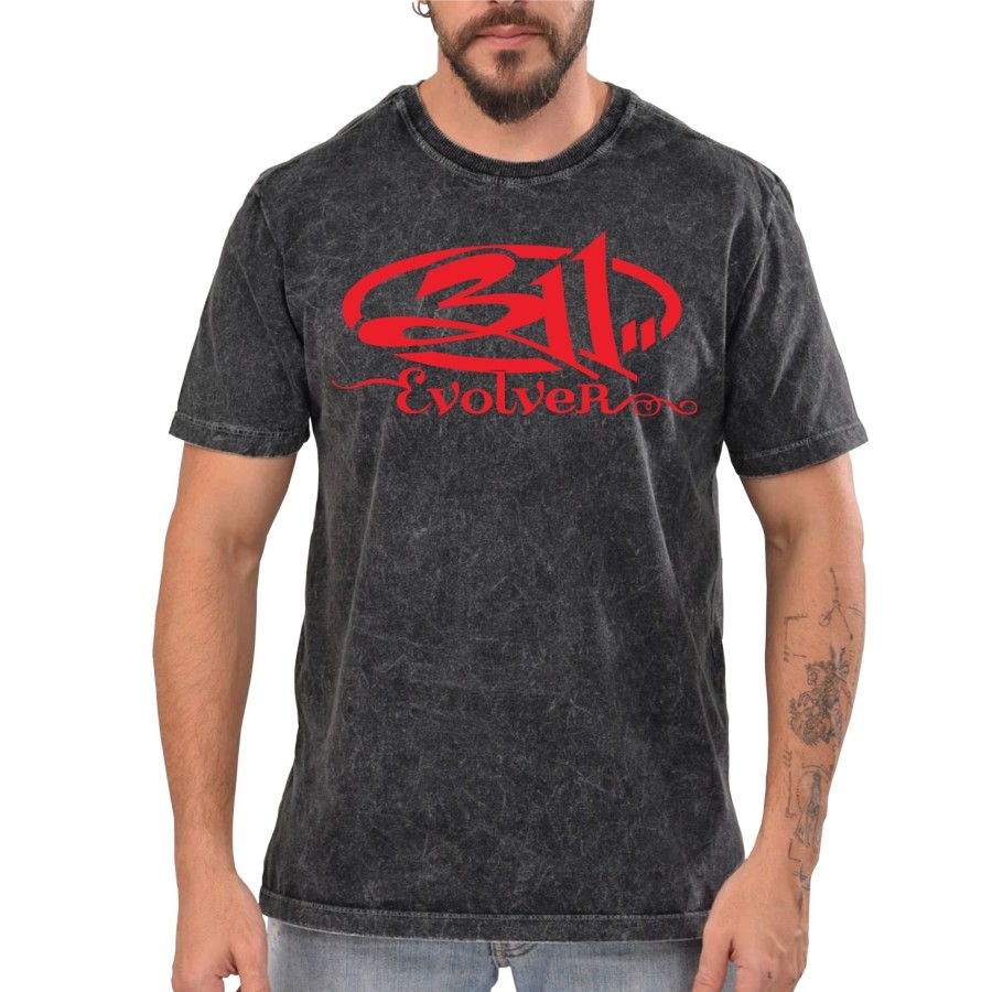 Rockwear Brasil - Camiseta Marmore 311 Rockwear Preta