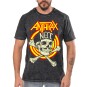 Rockwear Brasil - Camiseta Marmore Anthrax Rockwear Preta
