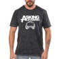Rockwear Brasil - Camiseta Marmore Asking Alexandria Rockwear Preta