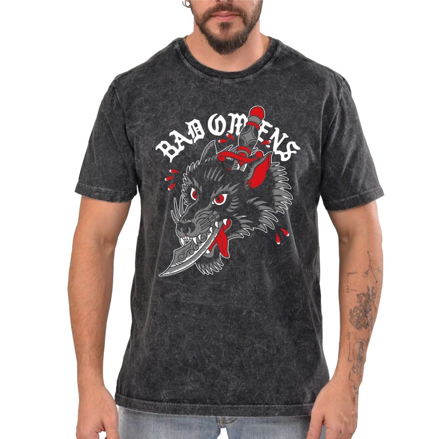 Rockwear Brasil - Camiseta Marmore Bad Omens 2 Rockwear Preta