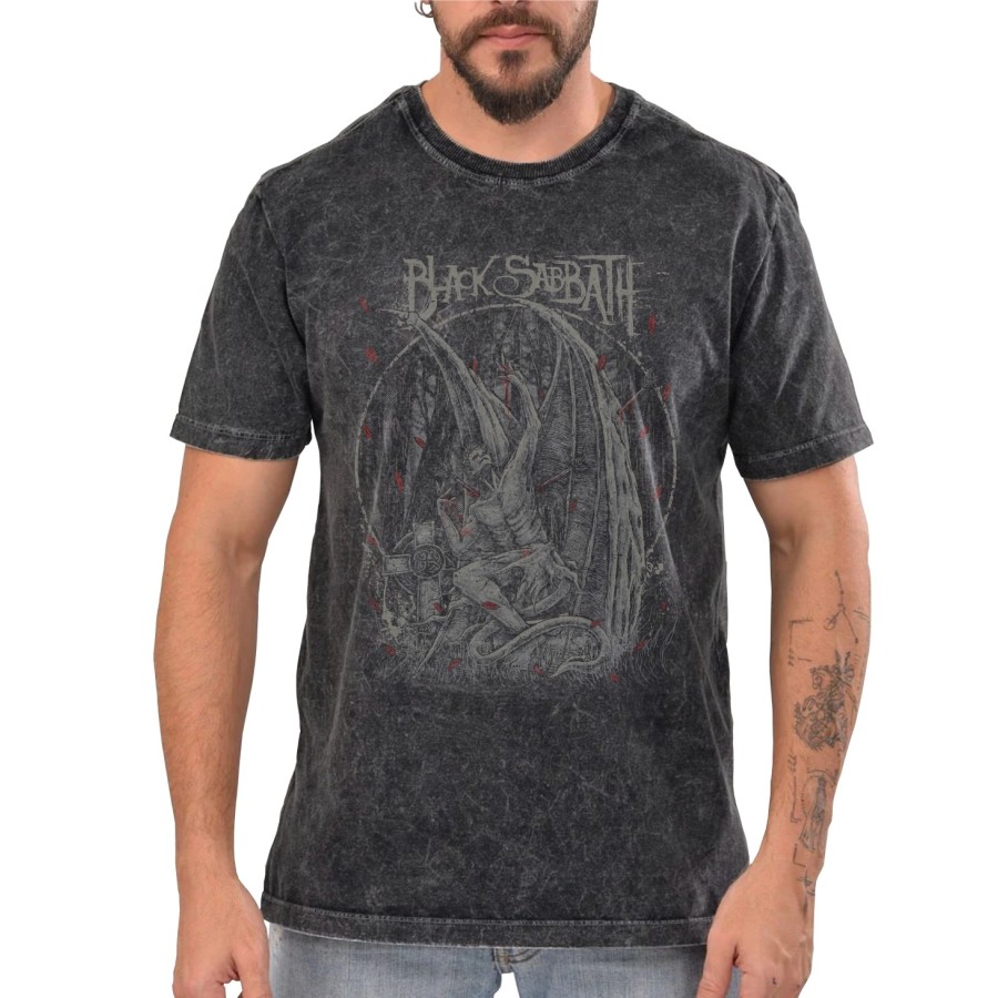 Rockwear Brasil - Camiseta Marmore Black Sabbath 7 Rockwear Preta
