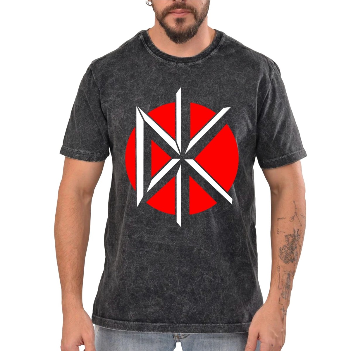 Rockwear Brasil - Camiseta Marmore Dead Kennedys Rockwear Preta