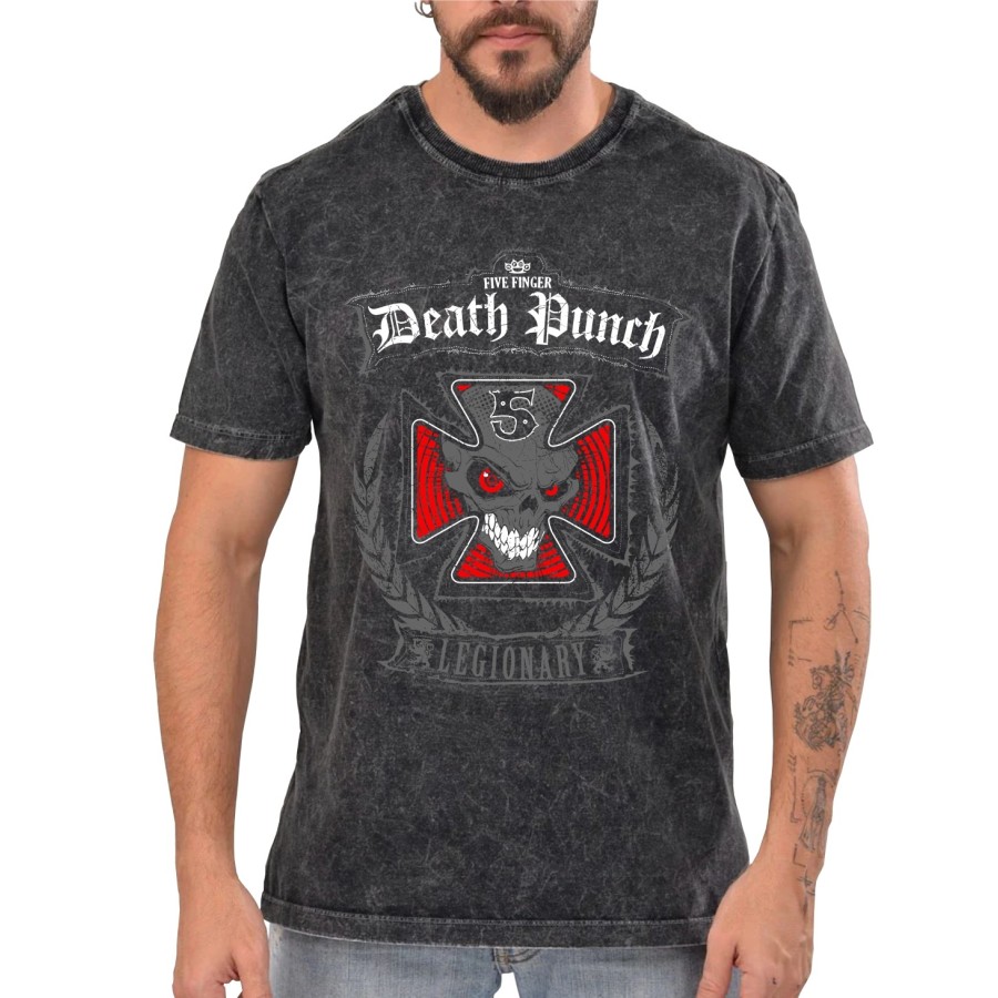 Rockwear Brasil - Camiseta Marmore Five Finger Death Punch 3 Rockwe...
