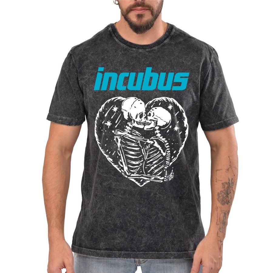 Rockwear Brasil - Camiseta Marmore Incubus 2 Rockwear Preta