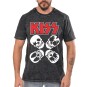 Rockwear Brasil - Camiseta Marmore KISS 3 Rockwear Preta