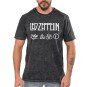 Rockwear Brasil - Camiseta Marmore Led Zeppelin Rockwear Preta