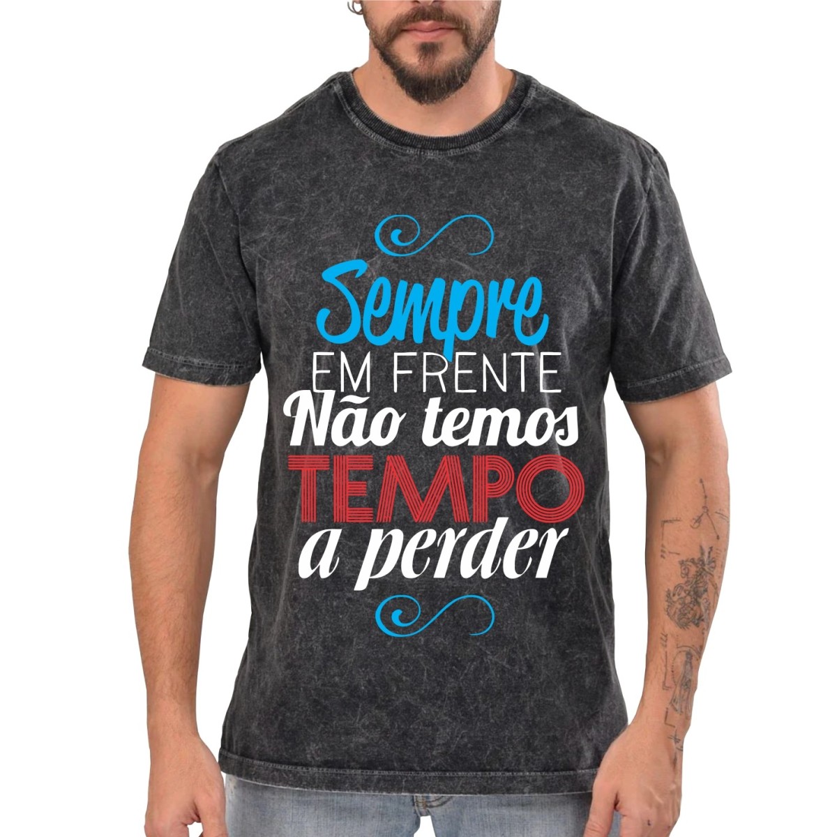 Rockwear Brasil - Camiseta Marmore Legião Urbana 3 Rockwear Preta