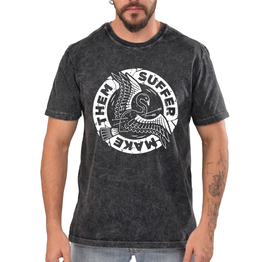Rockwear Brasil - Camiseta Marmore Make Them Suffer 3 Rockwear Preta