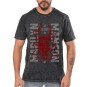 Rockwear Brasil - Camiseta Marmore Marilyn Manson 3 Rockwear Preta