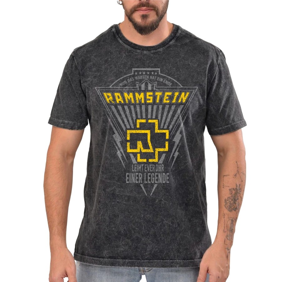 Rockwear Brasil - Camiseta Marmore Rammstein 3 Rockwear Preta