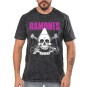 Rockwear Brasil - Camiseta Marmore Ramones 3 Rockwear Preta