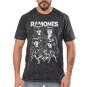 Rockwear Brasil - Camiseta Marmore Ramones 4 Rockwear Preta