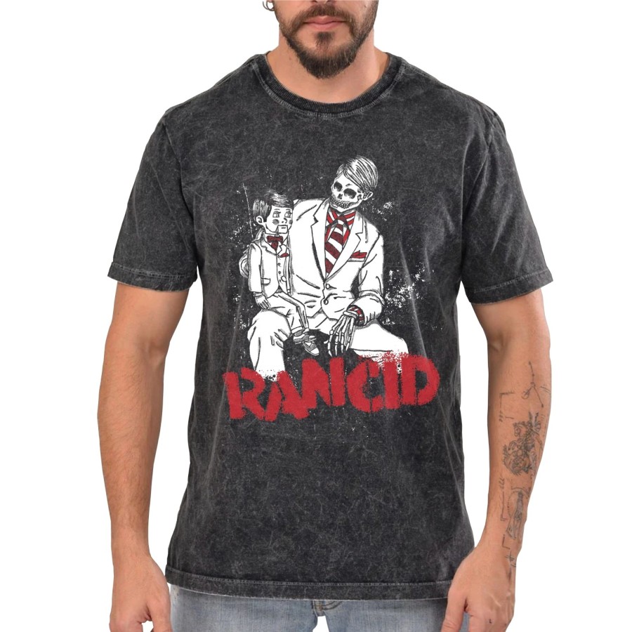 Rockwear Brasil - Camiseta Marmore Rancid 3 Rockwear Preta