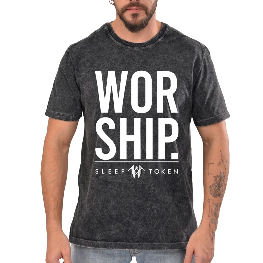 Rockwear Brasil - Camiseta Marmore Sleep Token 2 Rockwear Preta