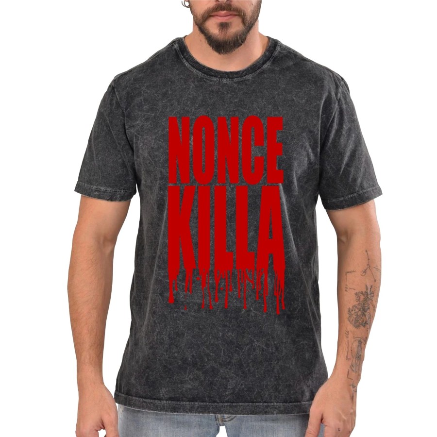 Rockwear Brasil - Camiseta Marmore Street Soldier Rockwear Preta