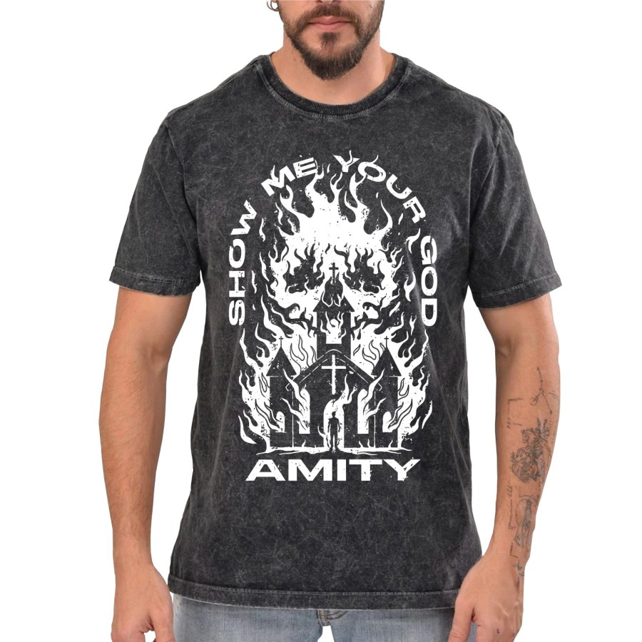Rockwear Brasil - Camiseta Marmore The Amity Affliction Rockwear Preta