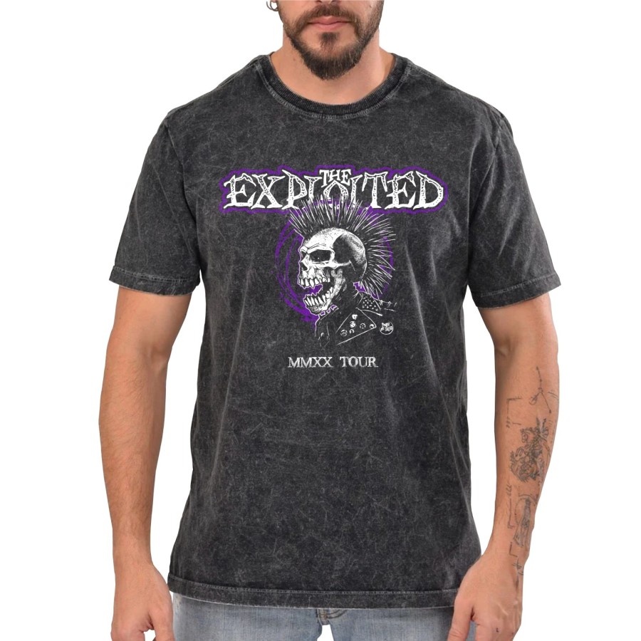 Rockwear Brasil - Camiseta Marmore The Exploited 2 Rockwear Preta