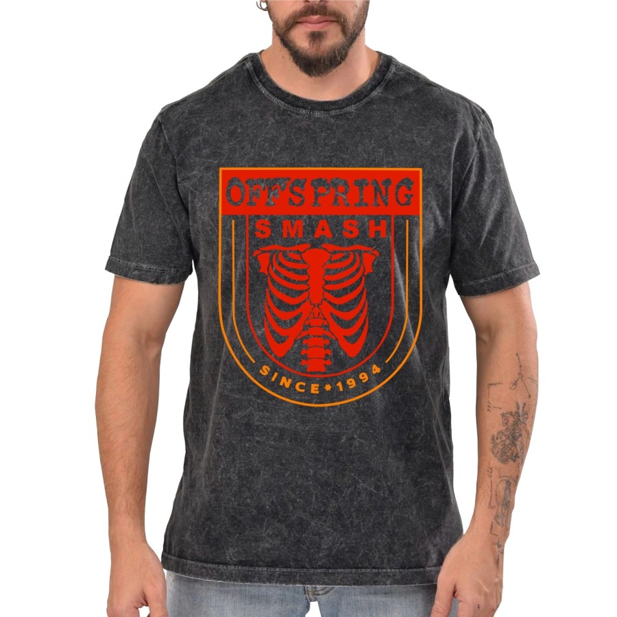 Rockwear Brasil - Camiseta Marmore The Offspring 3 Rockwear Preta